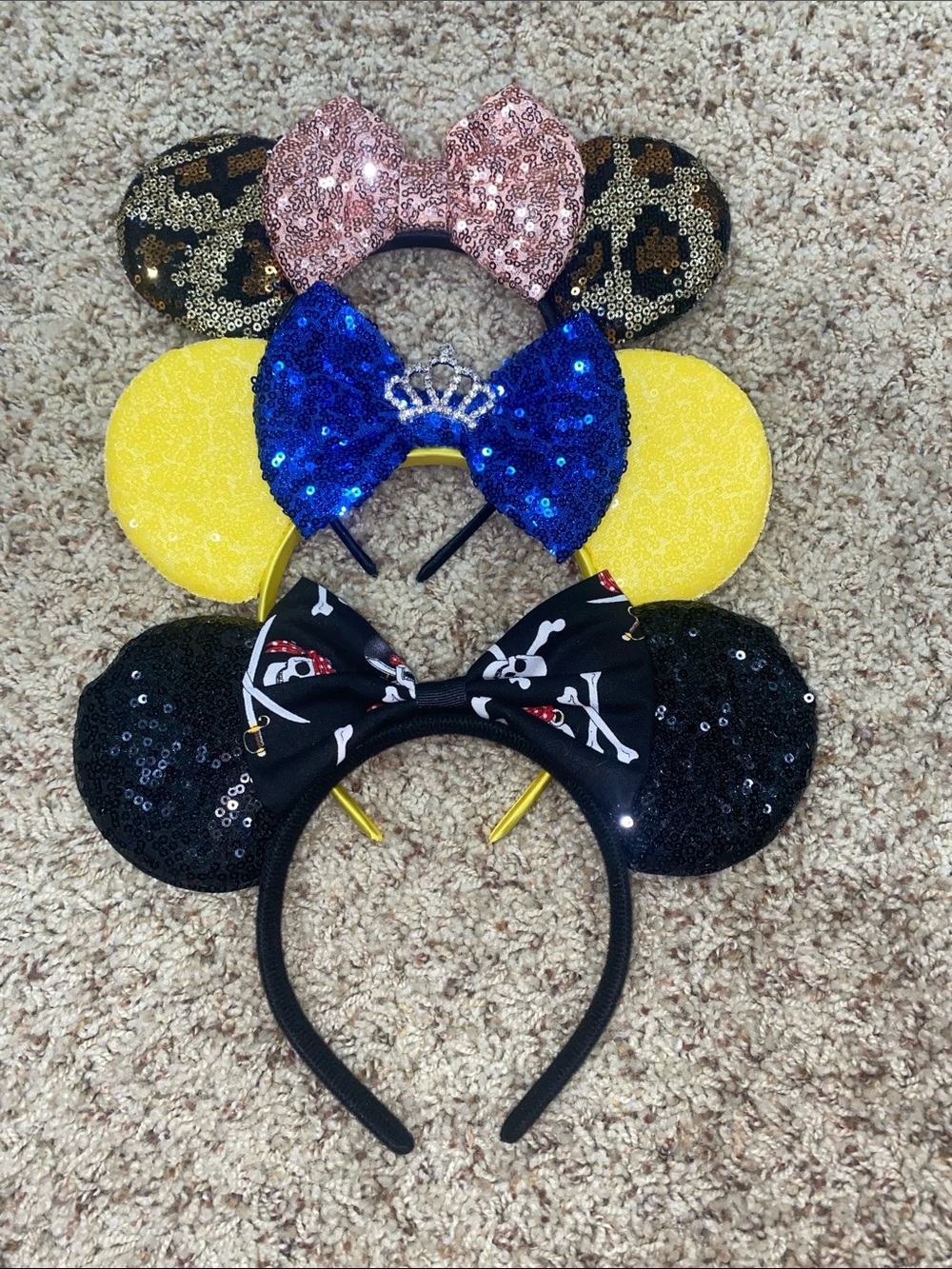 Sequin Minnie Ear Headband Bundle